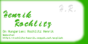 henrik rochlitz business card